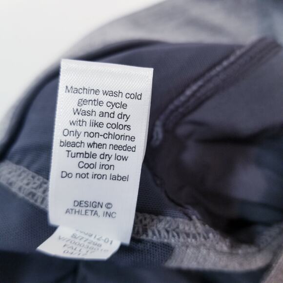 Athleta Gray High Rise Moto Skinny Pants Biker core - Picture 10 of 12